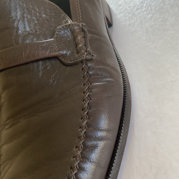 Bruno Magli PORRO Men\'s Brown Leather Slip On Loafers Size 11.5. Made in Italy main image 8